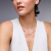 Thumbnail Image 3 of Lab-Grown Diamond-Accent Solitaire Necklace in Sterling Silver with 14K Gold Plate (F/SI2)