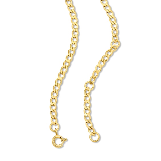 Lab-Grown Diamond-Accent Solitaire Necklace in Sterling Silver with 14K Gold Plate (F/Si2)