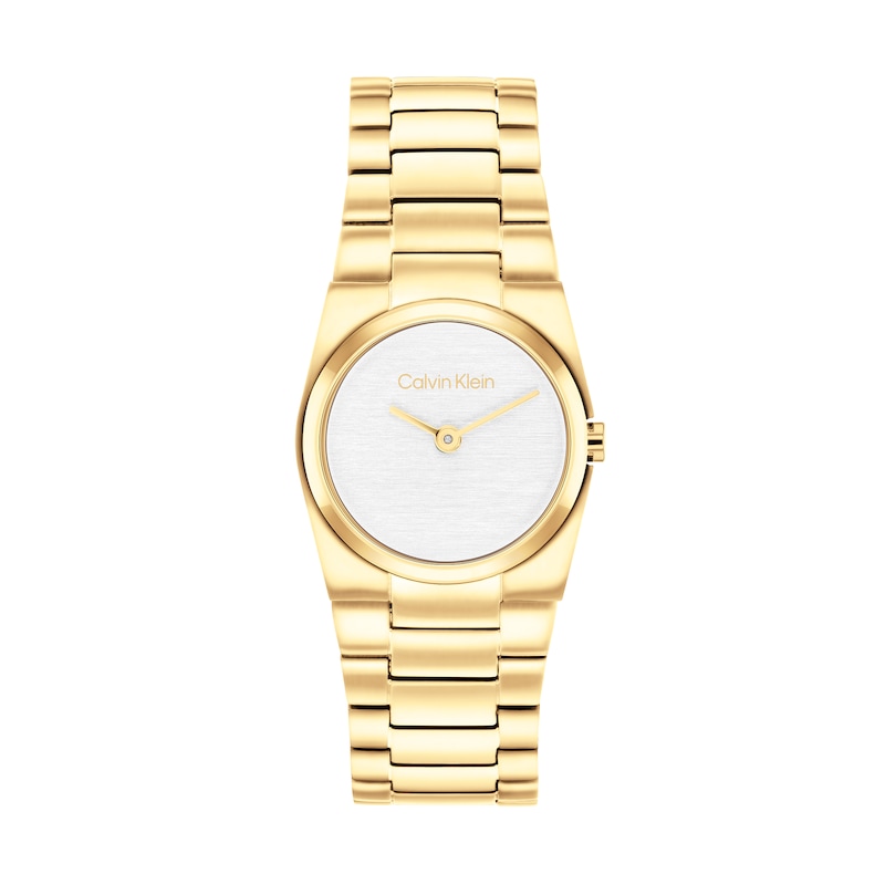 Main Image 1 of Ladies’ Calvin Klein CK Unite Analog Watch with White Dial and Gold-Tone Bracelet (Model: 25100122)