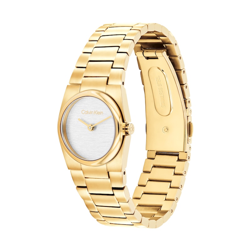 Main Image 2 of Ladies’ Calvin Klein CK Unite Analog Watch with White Dial and Gold-Tone Bracelet (Model: 25100122)