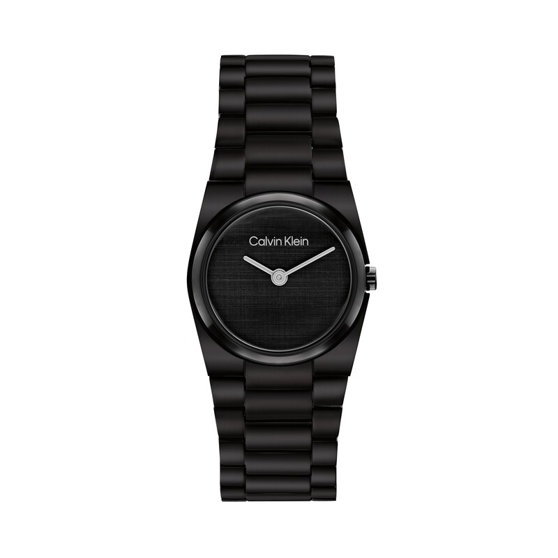 Main Image 1 of Ladies’ Calvin Klein CK Unite Analog Watch with Black Dial and Black IP Bracelet (Model: 25100125)