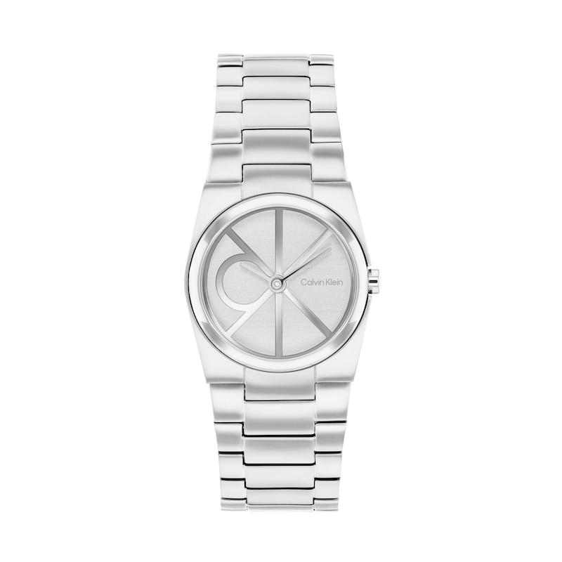 Main Image 1 of Ladies’ Calvin Klein CK Unite Analog Watch with Silver-Tone Dial and Stainless Steel Bracelet (Model: 25100126)