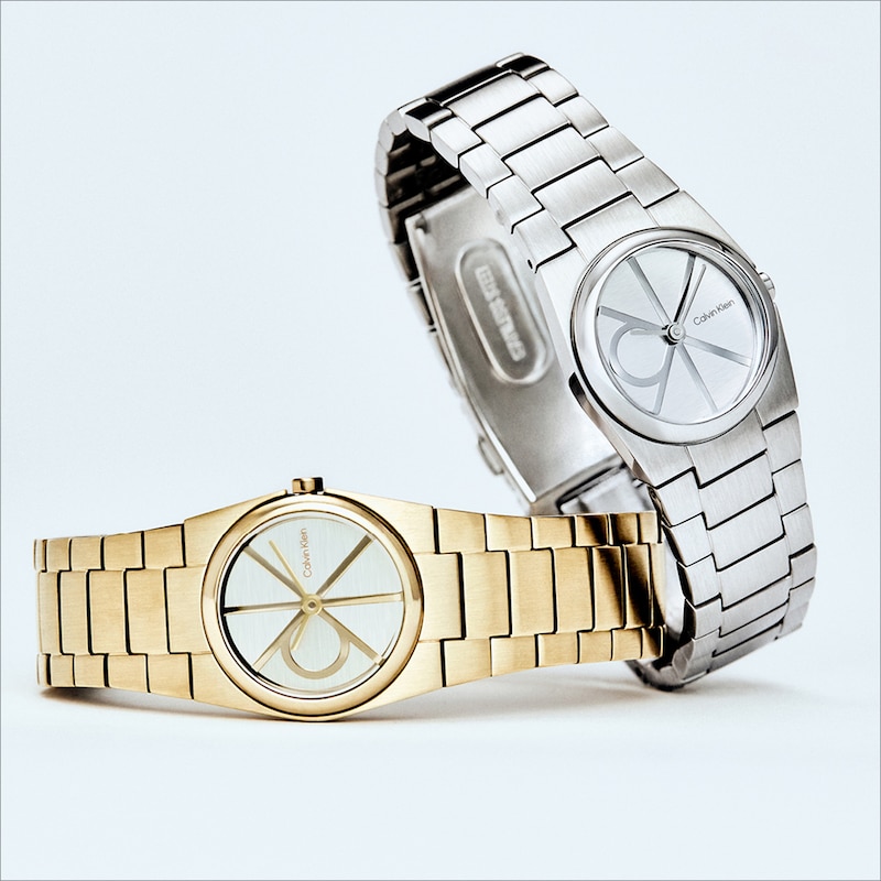 Main Image 5 of Ladies’ Calvin Klein CK Unite Analog Watch with Silver-Tone Dial and Stainless Steel Bracelet (Model: 25100126)