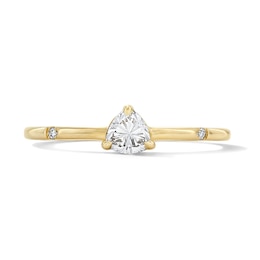1/5 CT. T.W. Trillion-Cut Lab-Grown Diamond Three-Stone Ring in 10K Gold (F/VS2)