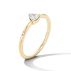 Thumbnail Image 4 of 1/5 CT. T.W. Trillion-Cut Lab-Grown Diamond Three-Stone Ring in 10K Gold (F/VS2)
