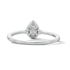 Thumbnail Image 5 of Enchanted Disney Cinderella 3/8 CT. T.W. Pear-Shaped Lab-Grown Diamond Frame Engagement Ring in 10K White Gold (F/VS2)