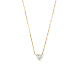 1/5 CT. Trillion-Cut Lab-Grown Diamond Solitaire Necklace in 10K Gold (F/VS2)