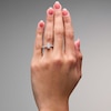 Thumbnail Image 2 of 3/4 CT. T.W. Marquise-Cut Certified Lab-Grown Diamond Promise Ring in Sterling Silver (F/VS2)