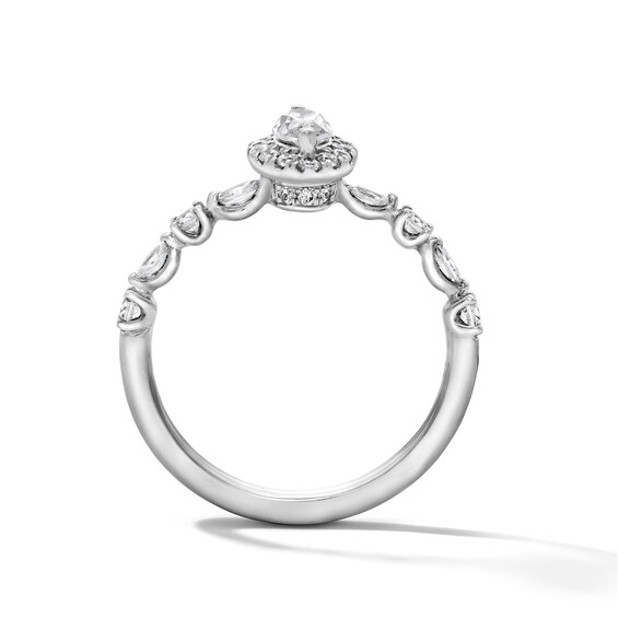3/4 CT. T.w. Marquise-Cut Certified Lab-Grown Diamond Promise Ring in Sterling Silver (F/Vs2)