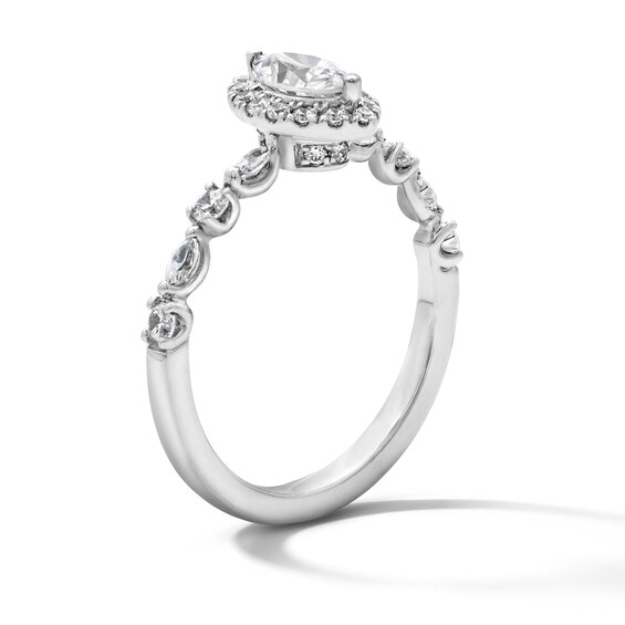 3/4 CT. T.w. Marquise-Cut Certified Lab-Grown Diamond Promise Ring in Sterling Silver (F/Vs2)