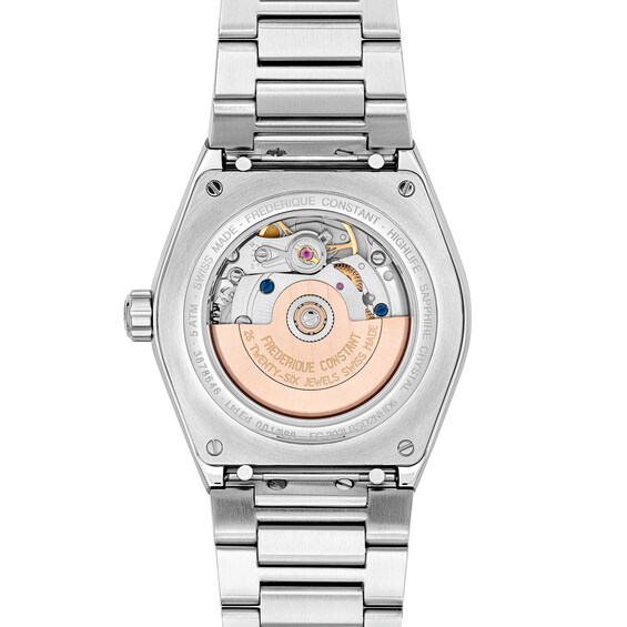 Ladies' Frederique Constant Highlife 1/2 CT. T.w. Diamond Automatic Watch with Blue Dial (Model: Fc-303Lbsd2Nhd6)