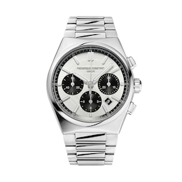 Men's Frederique Constant Highlife Chronograph Automatic Watch with White Dial (Model: FC-391SB4NH6B)