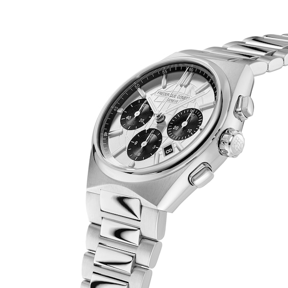 Men's Frederique Constant Highlife Chronograph Automatic Watch with White Dial (Model: Fc-391Sb4Nh6B)