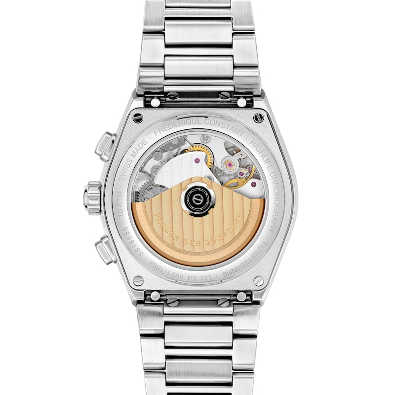 Main Image 3 of Men's Frederique Constant Highlife Chronograph Automatic Watch with White Dial (Model: FC-391SB4NH6B)