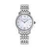 Thumbnail Image 1 of Ladies' Frederique Constant Slimline 5/8 CT. T.W. Diamond Watch with Mother-of-Pearl Dial (Model: FC-220MPWD1SD26B)