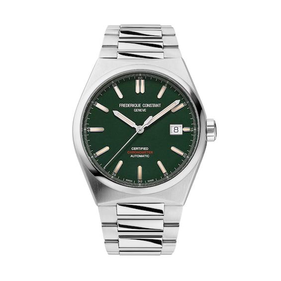 Men's Frederique Constant Highlife Automatic Cosc Watch with Green Dial (Model: Fc-303Grs3Nh6B)