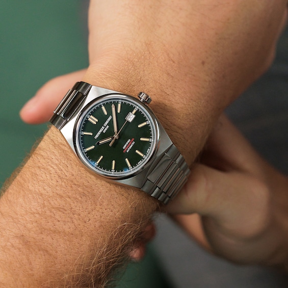 Men's Frederique Constant Highlife Automatic Cosc Watch with Green Dial (Model: Fc-303Grs3Nh6B)