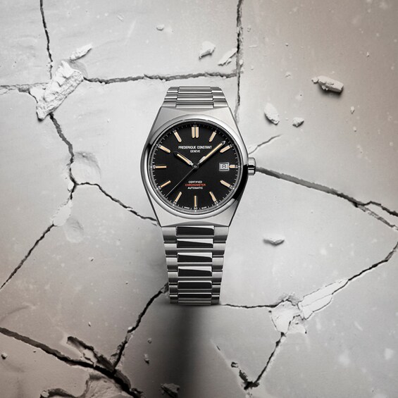 Men's Frederique Constant Highlife Automatic Cosc Watch with Black Dial (Model: Fc-303Bbg3Nh6B)