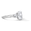 Thumbnail Image 4 of 2-3/8 CT. T.W. Certified Oval and Marquise-Cut Lab-Grown Diamond Engagement Ring in 14K White Gold (F/VS2)
