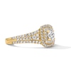 Thumbnail Image 4 of 1-1/4 CT. T.W. Certified Lab-Grown Diamond Double Cushion Frame Engagement Ring in 14K Gold (F/VS2)
