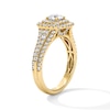 Thumbnail Image 5 of 1-1/4 CT. T.W. Certified Lab-Grown Diamond Double Cushion Frame Engagement Ring in 14K Gold (F/VS2)