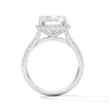 Thumbnail Image 3 of 4-3/8 CT. T.W. Certified Radiant-Cut Lab-Grown Diamond Frame Engagement Ring in 14K White Gold (F/VS2)