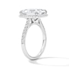 Thumbnail Image 5 of 4-3/8 CT. T.W. Certified Radiant-Cut Lab-Grown Diamond Frame Engagement Ring in 14K White Gold (F/VS2)