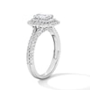 Thumbnail Image 5 of 1-1/4 CT. T.W. Emerald-Cut Certified Lab-Grown Diamond Frame Engagement Ring in 14K White Gold (F/VS2)