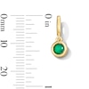 Thumbnail Image 2 of Bezel-Set Emerald Solitaire Necklace Charm in 10K Gold