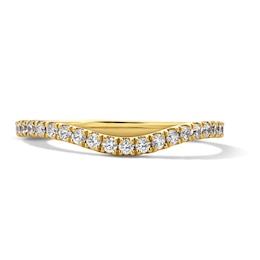 1/3 CT. T.W. Lab-Grown Diamond Contour Band in 18K Gold (D/IF)