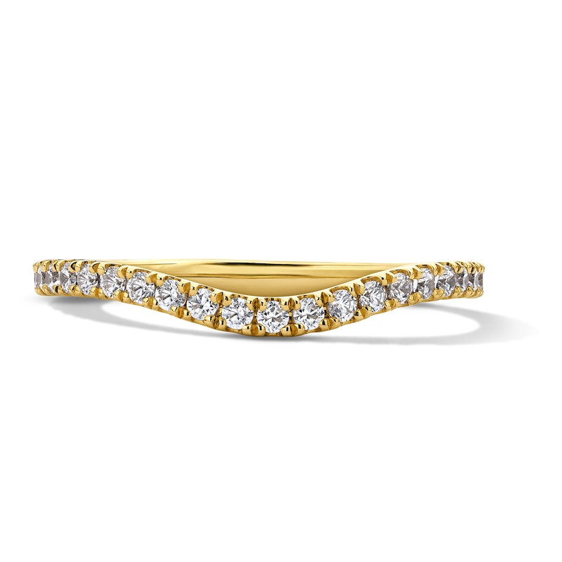 Main Image 1 of 1/3 CT. T.W. Lab-Grown Diamond Contour Band in 18K Gold (D/IF)