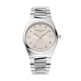 Ladies' Frederique Constant Highlife 1/20 CT. T.W. Diamond Analog Watch with Silver-Tone Dial (Model: FC-240BGD2NH6B)