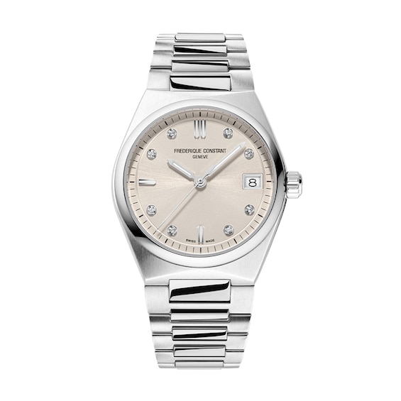 Ladies' Frederique Constant Highlife 1/20 CT. T.w. Diamond Analog Watch with Silver-Tone Dial (Model: Fc-240Bgd2Nh6B)