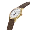 Thumbnail Image 2 of Ladies' Frederique Constant Slimline Moonphase Watch with Silver-Tone Dial and Brown Leather Strap (Model: FC-206RS1S5)