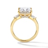 Thumbnail Image 3 of 4-1/2 CT. T.W. Princess-Cut Certified Lab-Grown Diamond Frame Engagement Ring in 14K Gold (F/VS2)