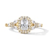 Thumbnail Image 1 of 1 CT. T.W. Radiant-Cut Certified Lab-Grown Diamond Frame Engagement Ring in 14K Gold (F/VS2)