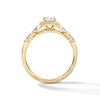 Thumbnail Image 3 of 1 CT. T.W. Radiant-Cut Certified Lab-Grown Diamond Frame Engagement Ring in 14K Gold (F/VS2)