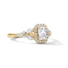 Thumbnail Image 4 of 1 CT. T.W. Radiant-Cut Certified Lab-Grown Diamond Frame Engagement Ring in 14K Gold (F/VS2)