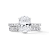 Thumbnail Image 1 of 4-1/2 CT. T.W. Oval Certified Lab-Grown Diamond Bridal Set in 14K White Gold (F/VS2)