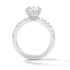Thumbnail Image 3 of 4-1/2 CT. T.W. Oval Certified Lab-Grown Diamond Bridal Set in 14K White Gold (F/VS2)
