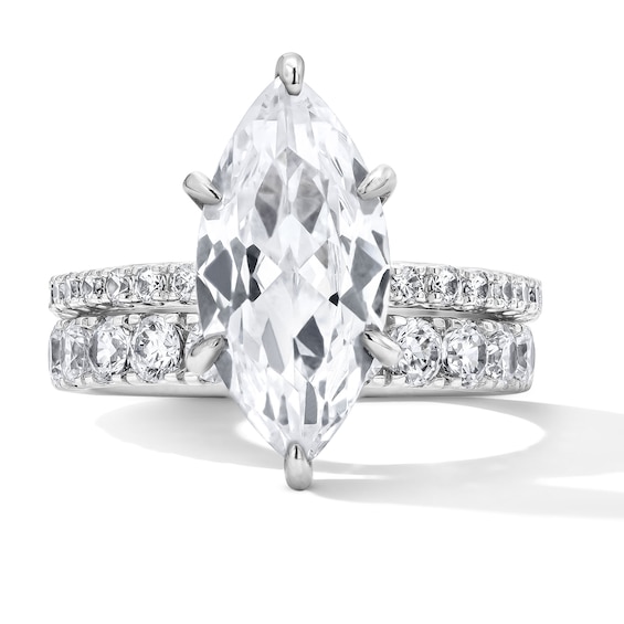 4-1/2 CT. T.w. Marquise-Cut Certified Lab-Grown Diamond Bridal Set in 14K White Gold (F/Vs2)