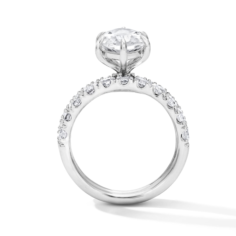 Main Image 3 of 4-1/2 CT. T.W. Marquise-Cut Certified Lab-Grown Diamond Bridal Set in 14K White Gold (F/VS2)