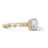 Thumbnail Image 4 of 3/4 CT. T.W. Certified Lab-Grown Diamond Cushion Frame Engagement Ring in 10K Gold (F/VS2)