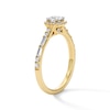 Thumbnail Image 5 of 3/4 CT. T.W. Certified Lab-Grown Diamond Cushion Frame Engagement Ring in 10K Gold (F/VS2)
