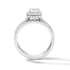 Thumbnail Image 3 of 2 CT. T.W. Princess-Cut Certified Lab-Grown Diamond Frame Bridal Set in 14K White Gold (F/VS2)