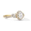 Thumbnail Image 4 of 1 CT. T.W. Oval Lab-Grown Diamond Frame Engagement Ring in 14K Gold (F/VS2)