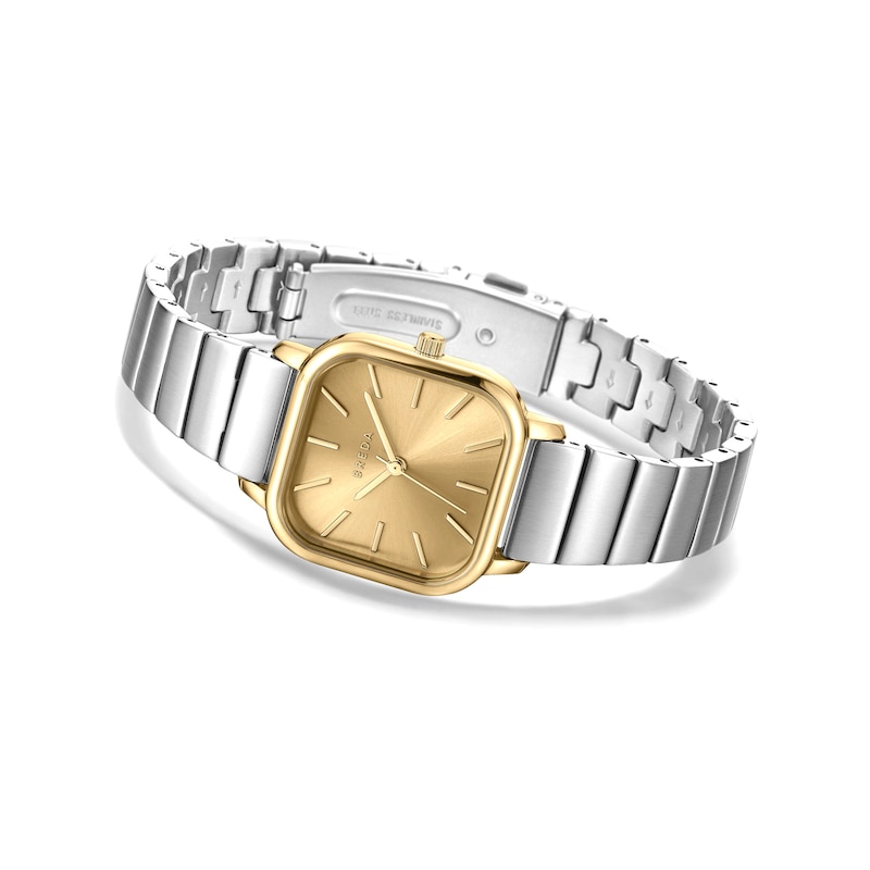 Main Image 2 of Unisex BREDA Esther Analog Watch with Gold-Tone Dial and Stainless Steel Bracelet (Model: 1735m)