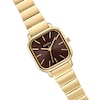 Thumbnail Image 3 of Unisex BREDA Esther Analog Watch with Espresso Brown Dial and 18K Gold-Plated Stainless Steel Bracelet (Model: 1735o)