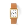 Thumbnail Image 1 of Men's BREDA Virgil Analog Watch with Ivory Dial and Clay Brown Leather Strap (Model: 1736a)