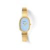 Thumbnail Image 1 of Ladies' BREDA Jane Analog Watch with Blue Mother-of-Pearl Dial and 18K Gold-Plated Bracelet (Model: 1741c)
